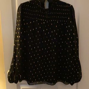 Black dressy blouse.